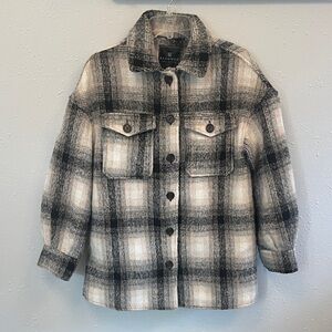 BAGATELLE Luxury Plaid Button-Up Jacket